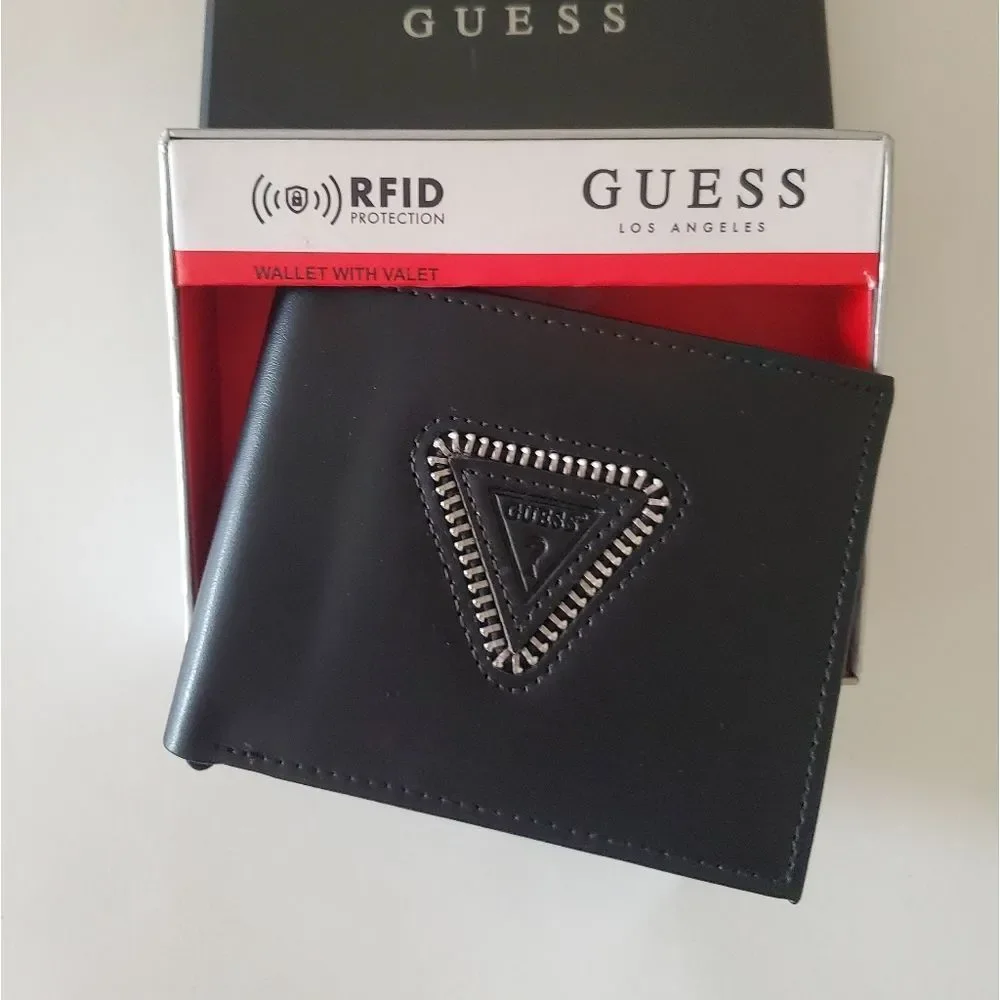 🤩New authentic guess real leather men's wallet